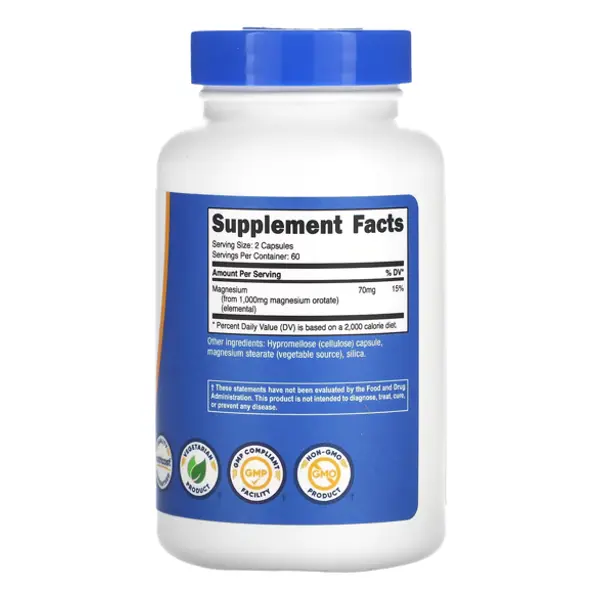 Nutricost Magnesium Orotate 1000 Mg Capsules